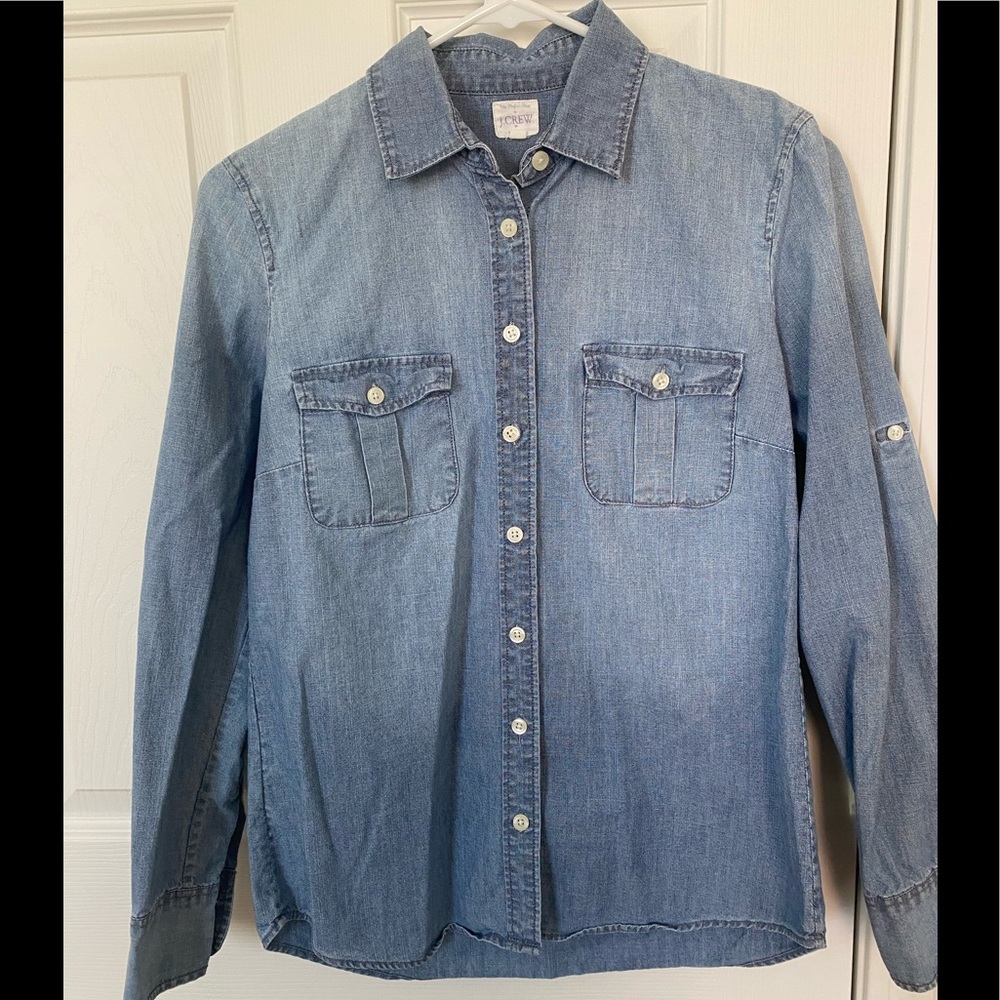J Crew denim button up